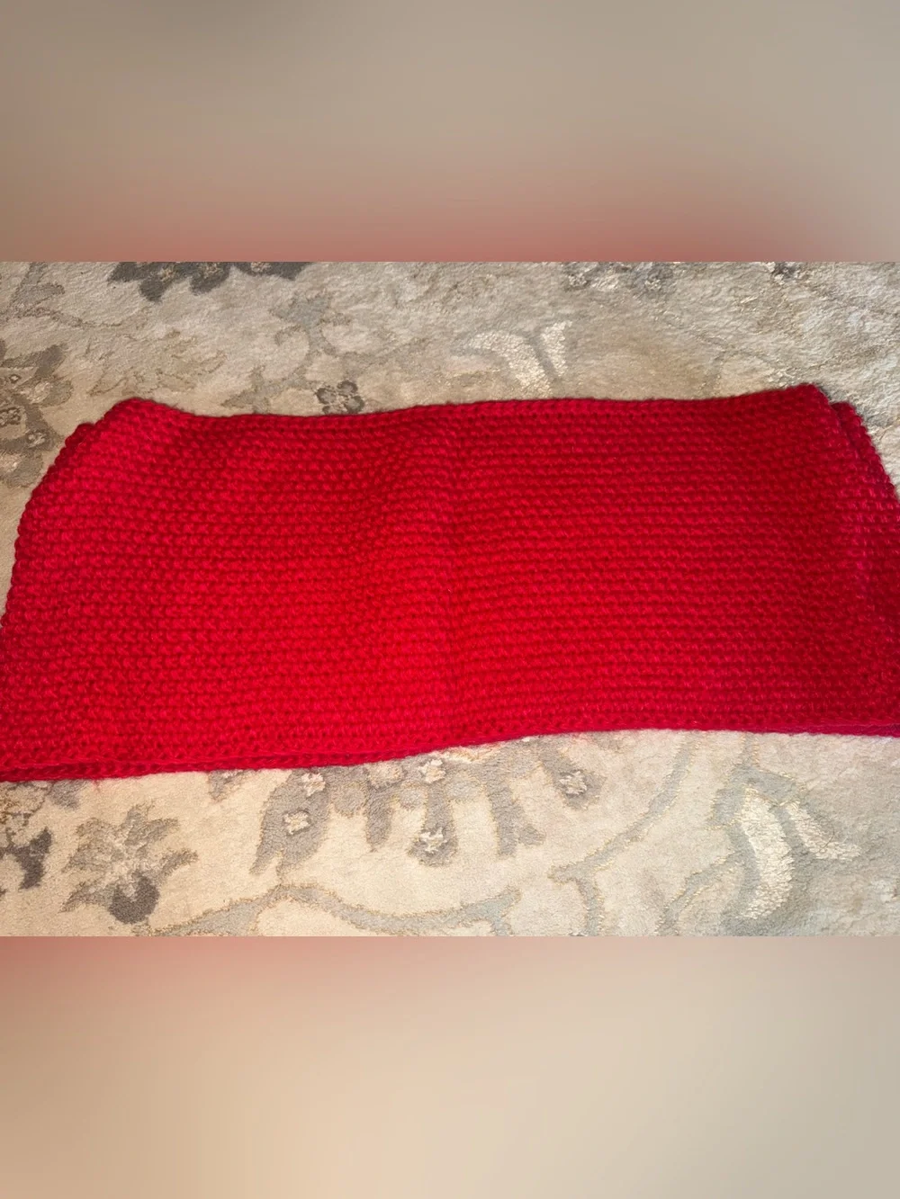 Old Navy Red Knit Infinity Scarf Women Accessories one size acrylic